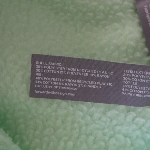 FWD Mens Green Sz XL All Year 1/2 Zip Sherpa Fleece Stretch Pullover Sweater - Picture 14 of 15